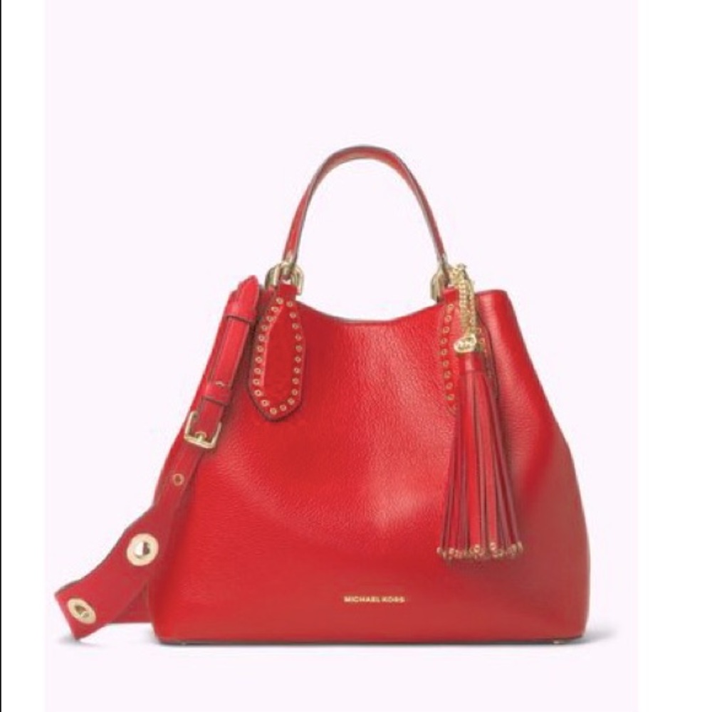 ⭐️Michael Kors Brooklyn LG Pebble Leather Purse